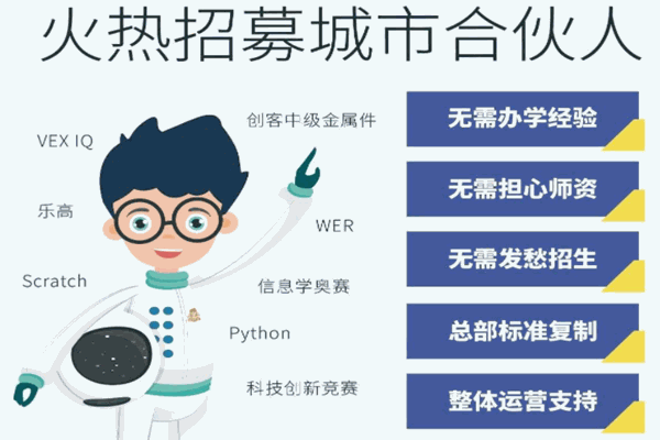 晨旭少年創(chuàng)客機(jī)器人加盟